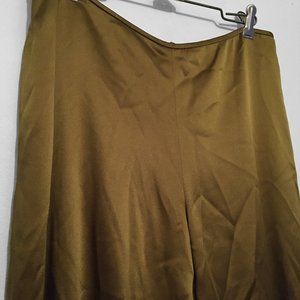 Vintage 90s Pure SILK Pants, Palazzo Style, by Melinda Eng in Bronze